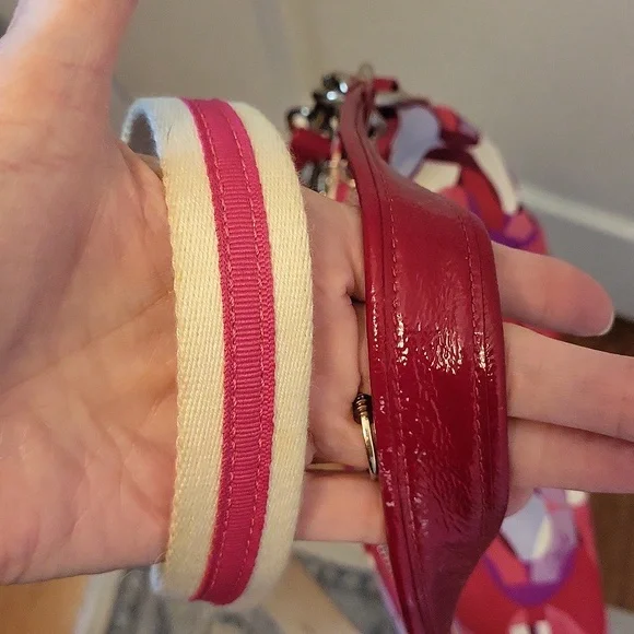 Coach Kalideoscope Pink Multicolor Geometric Shoulder Bag Crossbody 14736 - Picture 7 of 16